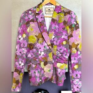 Gorgeous Etro Blazer Purple Green US 8 IT 44